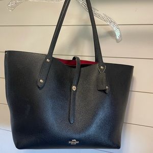 Black Coach Market Tote